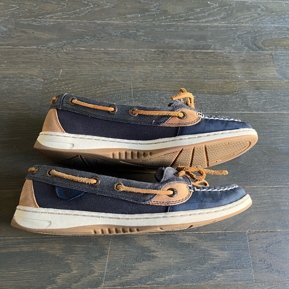 Sperry Navy/Denim Boat Shoes - Picture 7 of 7